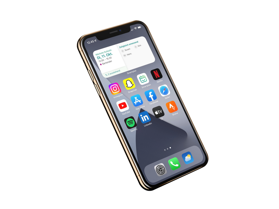 Großes Smartplan-Widget auf iPhone