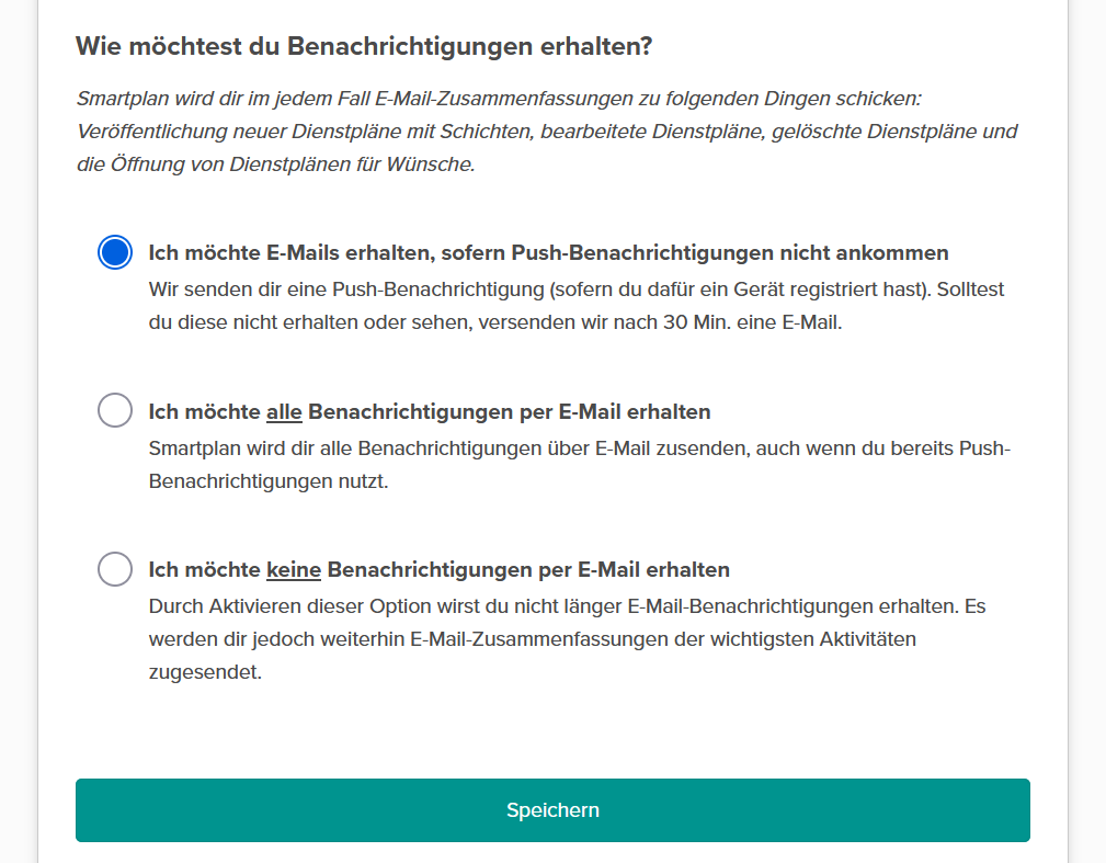 Die neuen Wahlmöglichkeiten in den Benachrichtigungseinstellungen