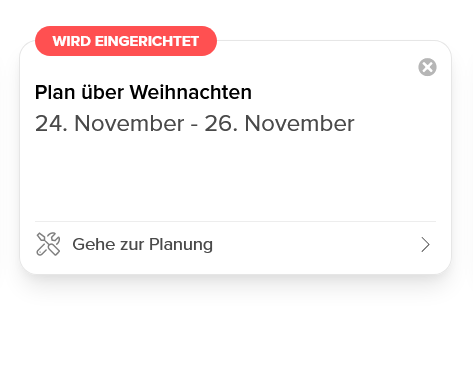 Dienstplan auf der Standort-Seite in neuem Design mit dem Namen